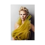 Charlize Theron Poster, Kunst-Leinwand-Poster, Wandkunst, 