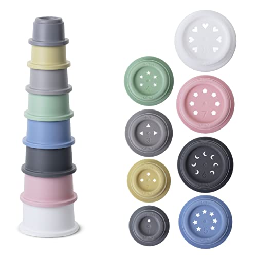 Mr. Pen- Stacking Cups Toy, 8 Pcs, Baby Stacking Toys, Baby Stacking Cups, Nesting Cups, Stackable Cups for Baby and Toddler, Stacking Cups Baby Toy, Stackable Toys, Stacking Cups Baby