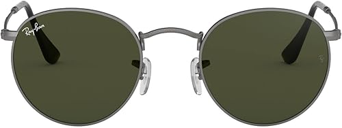 Ray-Ban - Lentes de sol RB3447 redondos, de metal