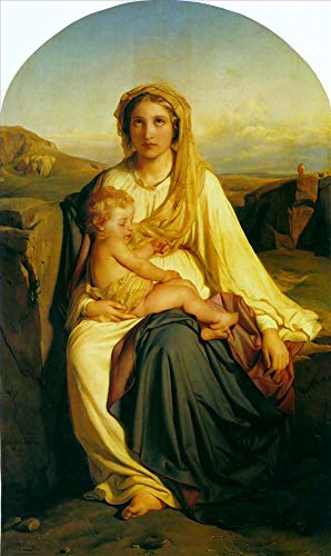 Peinture à l'huile Vierge à l'enfant, un héritage chrétien et artistique unique