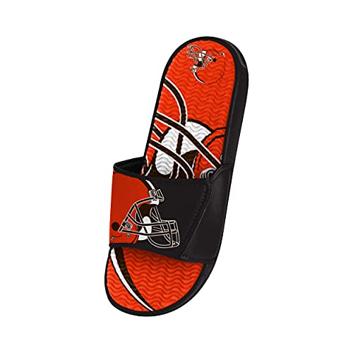Image of FOCO mens NFL Team Logo Athletic Sport Shower Flip Flop Sandals Gel Slides