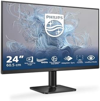 PHILIPS 24E2N1100LB Monitor 24 Pulgadas 100Hz Panel VA, 4ms GtG, ...