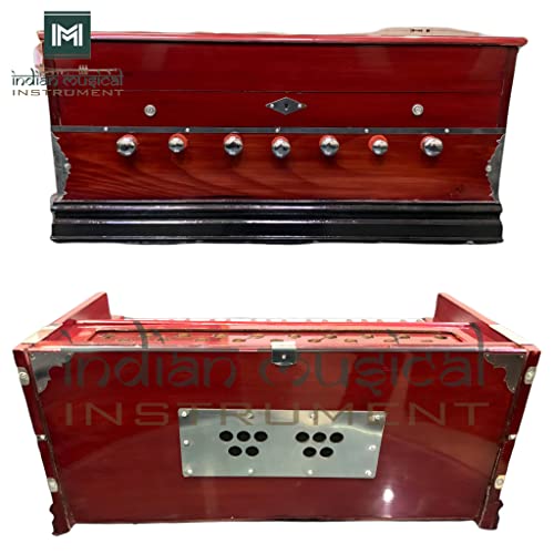 Indian Musical Instrument Harmonium 7 Stopper Harmonium 7 Stop Brown Finish #TOP3