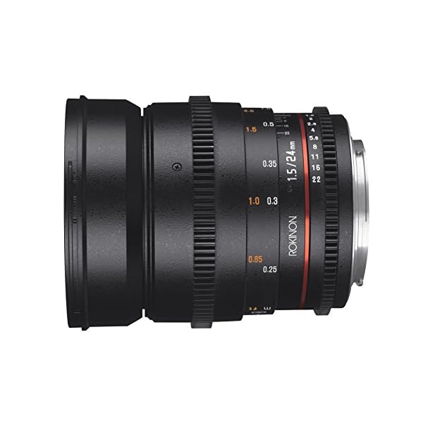 Rokinon Cine DS DS24M-C 24mm T1.5 ED AS IF UMC Full Frame Cine Weitwinkelobjektiv für Canon EF – Bild 3