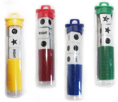 JHFY Left Right Center dice Game Prime (4 Pack)