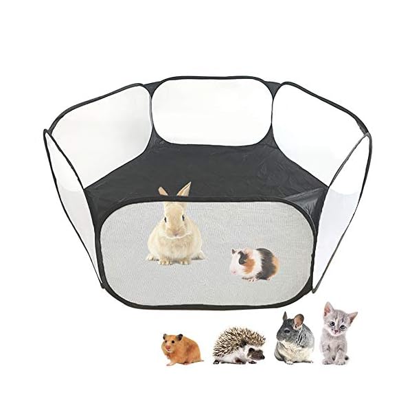 Small-Animals-CC-Cage-Tent-Breathable-Transparent-Pet-Playpen-Pop-Open-OutdoorIndoor-Exercise-Fence-Portable-Yard-Fence-for-Guinea-Pig-Rabbits-Hamster-Chinchillas-and-Hedgehogs Small-Animals-CC-Cage-Tent-Breathable-Transparent-Pet-Playpen-Pop-Open-OutdoorIndoor-Exercise-Fence-Portable-Yard-Fence-for-Guinea-Pig-Rabbits-Hamster-Chinchillas-and-Hedgehogs