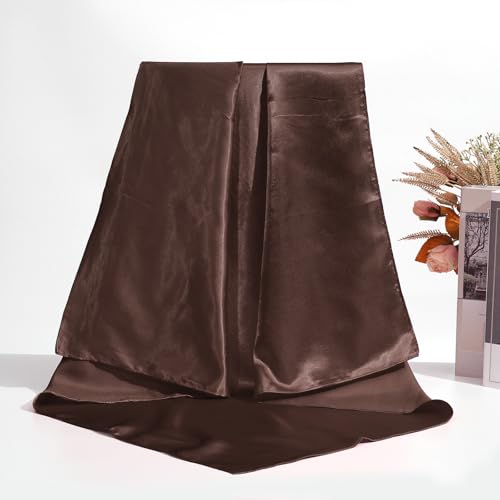 AWAYTR 35" Large Square Satin Head Scarf - Silk Hair Scarf Square Hair Bandanas Large Scarf Sleeping Head Wraps for Women3