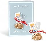 Inkognito Klappkarte mit Mini-Geschenk & Umschlag in Folie (Grußkarte A6 / Umschlag 12 x 17,5 cm) • 45524 ''Alles Gute zum Einzug Künstler Sobunthier • Mini-Geschenk-Karten
