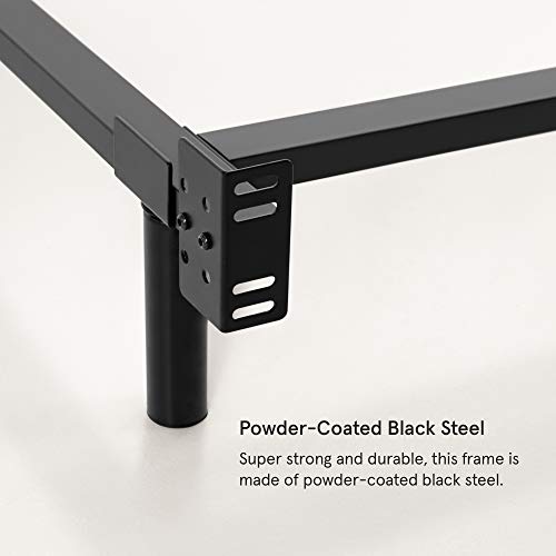 Metal Base Bed Frame for Queen Mattress by Tuft & Needle Simple ToolLess Assembly Powder