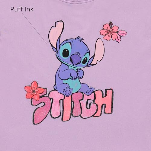 Image of Disney Lilo and Stitch Girls Short Sleeve T-Shirt- Stitch Girls Tee Sizes 4-16