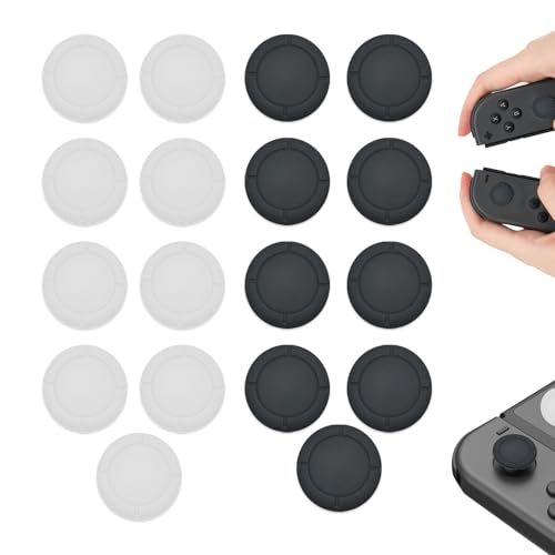 Joystick Kappen 18 PCS Ersatzkappe für Controller Switch Joystick Kappen für Nintendo Switch/Lite/OLED,Joystick Kappen Kompatibel mit Nintendo Switch Thumb Grip Analog Joy Con Controller Kappen