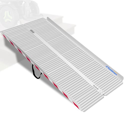 Ruedamann �A���~�X���[�v ����188cm*��85cm �ω׏d400kg �A���~ �܂��ݎ��X���[�v �Ԉ֎q ���L�� �i������ ���p �d���Ԉ֎q �J�[�u �K�i ���֓K�p