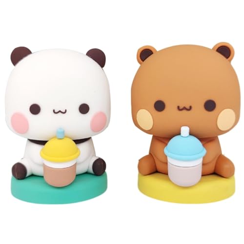 HsentimenH Bubu Dudu Figurine Animée Panda Kawaii Décoration de Voiture, Objet de Collection,...