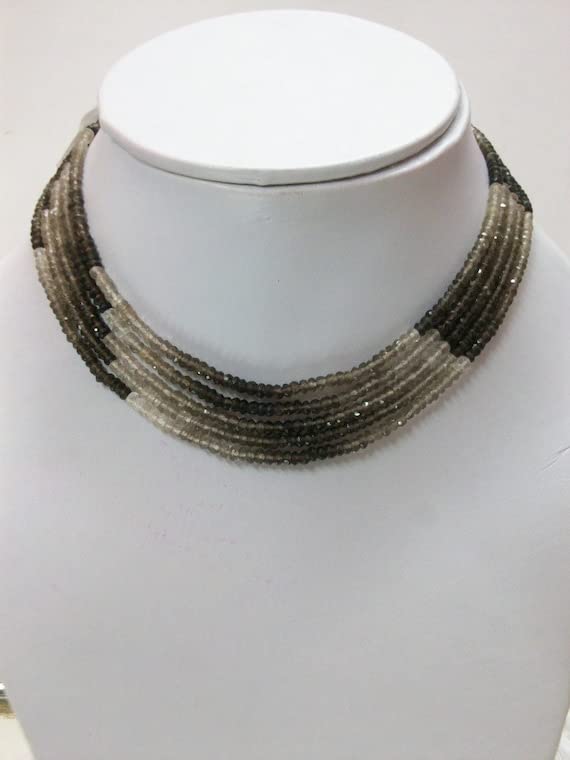 Perles SMOKEY en quartz naturel pour éviter les imitations plastiques en bijouterie