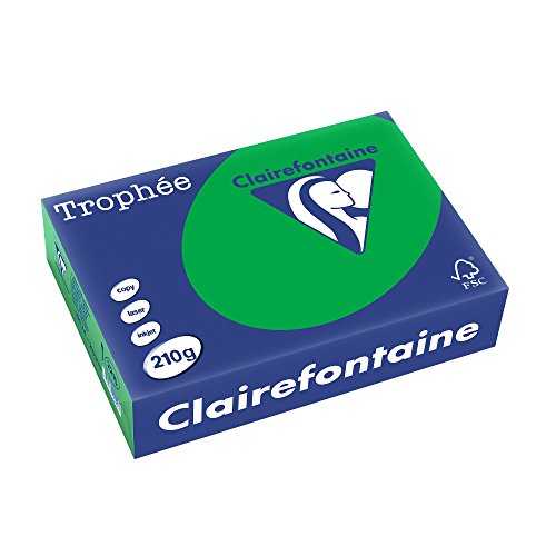 Ramette Papier Clairefontaine Trophy - 250 Feuilles Violet - A4 210 G/m² - Pour Impression Et Photocopie