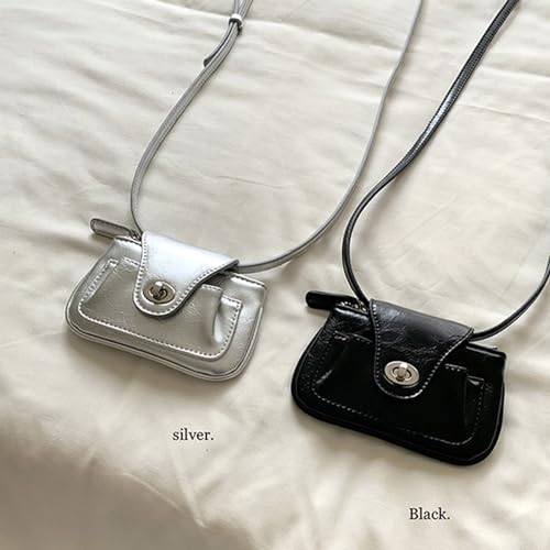 Women PU Leather Shoulder Bag Chain Strap Crossbody Bag Korean Style Messengers Bag Fashion Mobile Phone Bag Purse3