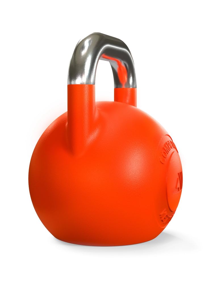 Atletica Competition Kettlebell | 28 kg | pomarańczowy | żeliwo sferoidalne | jakość studyjna I subtelne logo | kod koloru dla łatwej obsługi I trening funkcjonalny całego ciała