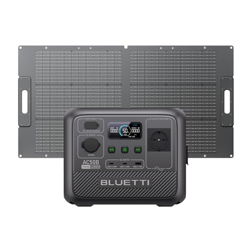 BLUETTI AC50B Estación de Energía Portátil con 100W Panel Solar (...