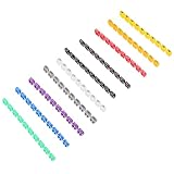 TOYANDONA Bunte Kabelkennzeichnung Rohre zur Kabel und Drahtsortierung für Drahtdurchmesser 6,0 7,5mm 100 Stück 0 9 aus Kunststoff im Haushalt