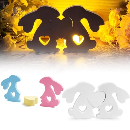 2 Stampi In Silicone Per Coniglietto Pasquale – 3D, Per Gesso, Candele E Cioccolato, Fino A 230°C