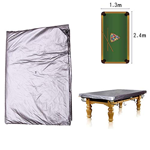 CUPPA Duty Pool Table Cover Waterproof Billiard Covers 7/8/9 ft Options (Silver, 7ft) MadCity