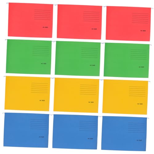 Dossiers suspendus A4 colorés pour organiser le bureau familial et les cours