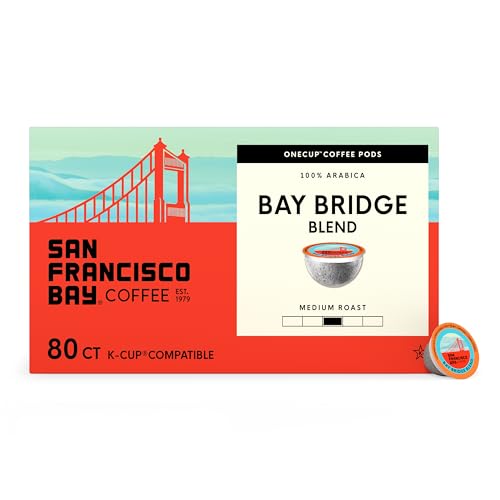 Image of San Francisco Bay K-Cup Coffee Pods, Bay Bridge Blend (80 ct), Medium Roast, Commercially Compostable Single-Serve Coffee Pods