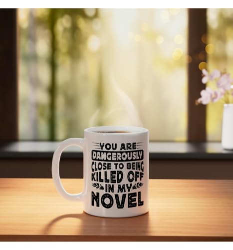 Taza de cerámica blanca para escritores 11 oz miniatura 3