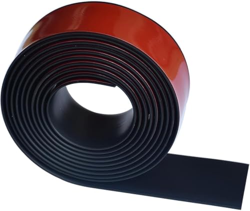 Gummistreifen Selbstklebend - Neopren Gummimatte Gummiplatte, Vollgummi Gummiprofil, für Dichtungen, Bodenbeläge Schutz, Vibrationsschutz, Abdeckung, Puffern, DIY (50mm(B) x1.5mm(D) x3.2m(L))