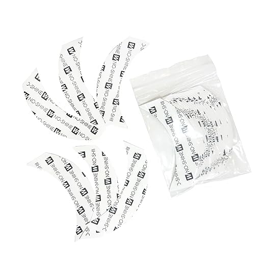 Walker No Shine Double-Sided Adhesive Tape for Wigs and Hairpieces, Curved Contour Strips, Transparent, 36 Pieces-image-0