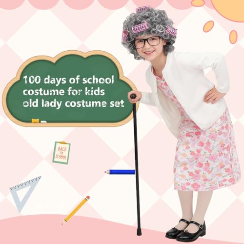 Disfraz de Abuela para Niñas 3-10 años Halloween miniatura 3
