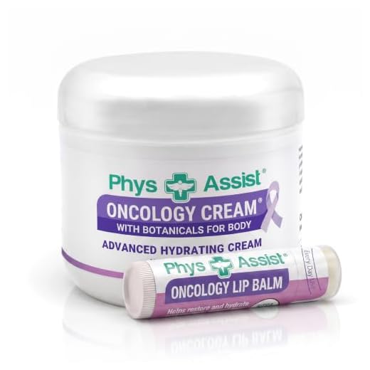 PhysAssist Oncology Cream and Lip Balm For Chemo and Radiation Patients 4oz