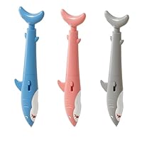 CPRNQY 4Stück Stift wasserpistole, 2-In-1Beschreibbarer Stift wasserpistole, Tierförmige Stifte, Hai-Stift Wasserkampf Spiel, Mehrfarbig Pranks Spritzstift Schulbedarf, Pool Party Garten Seaside
