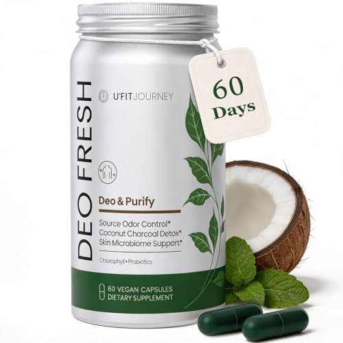 Deo Fresh Chlorophyll & Probiotics Body deodorizing Supplement, 60 ct