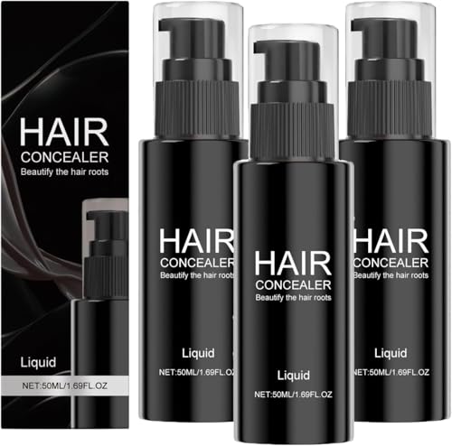 Spray Corrector Rellenador de Cabello, Peine Portátil para Tinte, Corrector Voluminizador Natural, Spray Retocador de Raíces Resistente al Agua para Cabello Fino