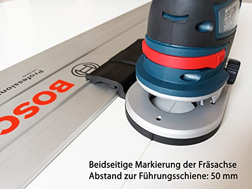 Professionele geleiderailadapter voor Bosch GKF 12V-8 voor Makita/Bosch/Festool/Mafell geleiderail bovenfrees randfrees adapter - Afbeelding 6