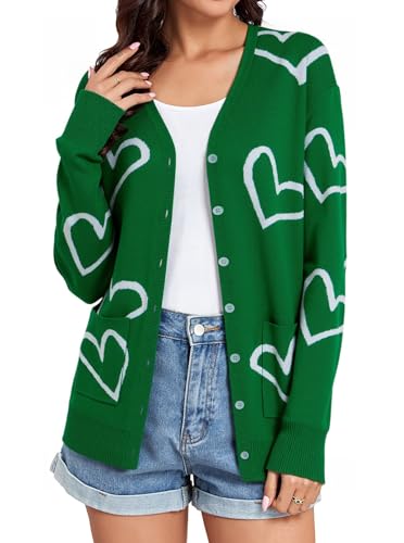 Image of Women's Lightweight Button Down Cardigan Sweaters Long Sleeve Classic V Neck Knit Soft Shrugs with Pocket