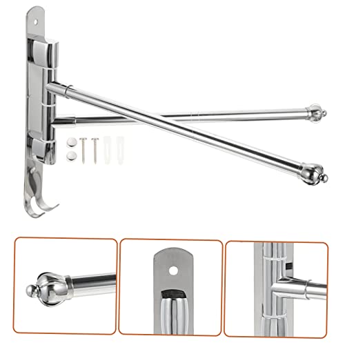 Porte-serviettes mural pivotant inox pour optimiser les petites pièces - 4