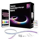 Tatazone 32.8ft Bluetooth RGB+IC COB Led Strip Light with App, Chasing COB Light Strip, Segmented Control, Music Sync, Color Changing Led Lights for Home Decor, Gaming, Cabinet, Desk