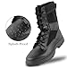 LUDEY Tactical Boots for Men Anti-Slip Comfortable Breathable Military Duty Combat Police Women’s Boots for Outdoor Trekking Walking Black 10.5US