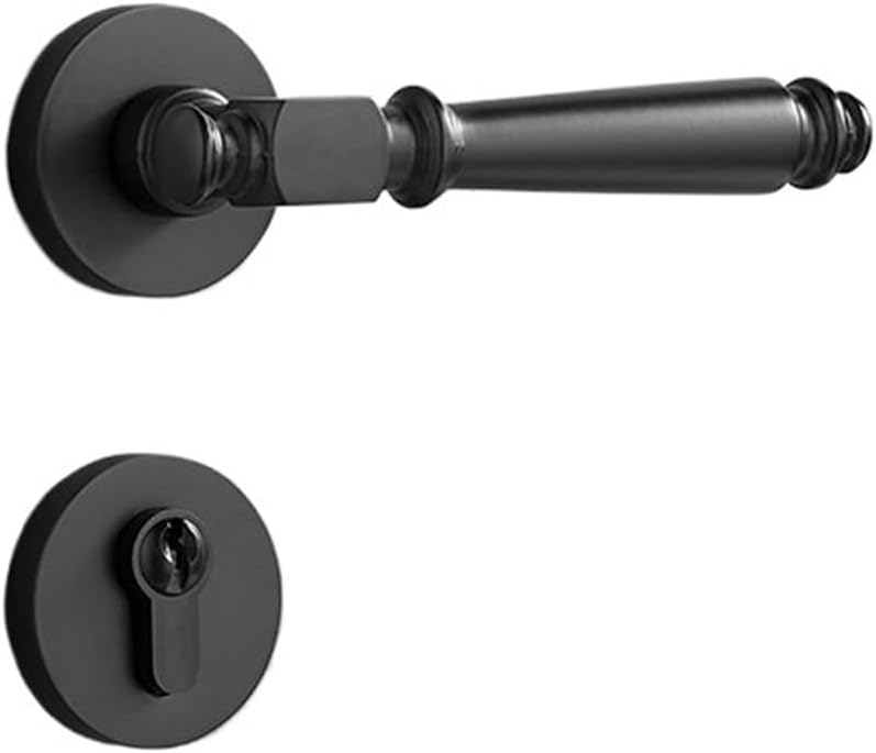 All-Copper American Door Lock Indoor Bedroom Wooden Door Split Lock regardless of Left and Right All-Copper Door Handle Light Luxury(Coffee Bronze)