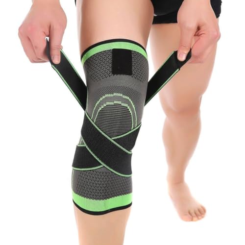 IXWQ Hot Knee Belt & Caps Self Heating pad Supporter for Pain Relief Tourmaline Braces Men&Women Gym Workout with Dual Adjustable Strap Band Extra...