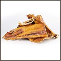 Rinderkopfhautplatten 1kg - Premium Kausnack für Hunde von PrideDogs - Zahnpflege - Getreidefrei - 100% Rind Deutscher Herstellung - Natur Leckerli