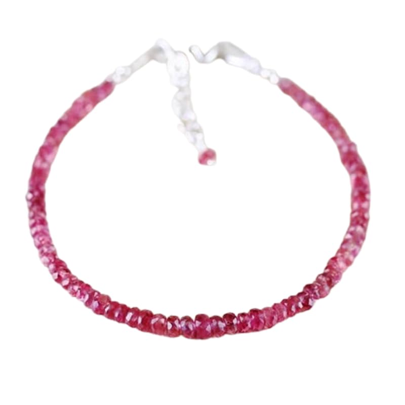 Bracelet spinelle rose 3,5mm LKBEADS, un cadeau précieux à offrir en toute occasion