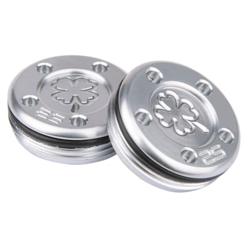 OGECLF 2pcs Silver Lucky Clover Golf Weights for Titleist Scotty Cameron Newport, Phantom, Futura, GoLo, California Putters (2x25g)
