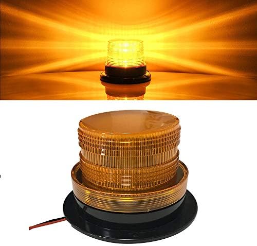 Lampeggiante A LED Ambra Con Lente Trasparente | 12-24v | Ma - Foto 2