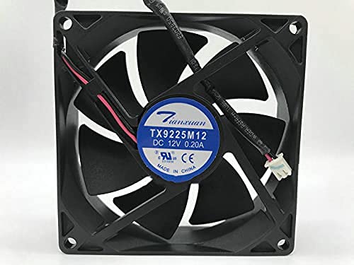 12V 90MM 9CM 9025 Cooling Fan, 1.8W, 2000RPM, Desktop Compatible