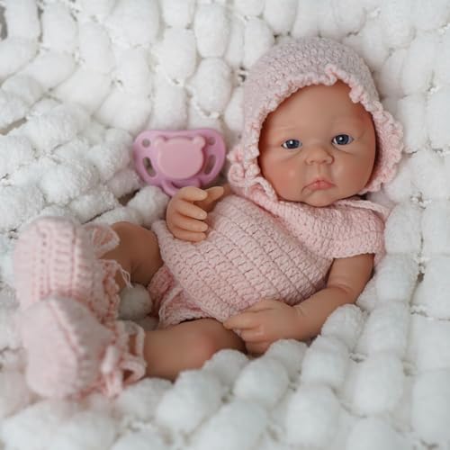 Muñeca Reborn Bebé Silicone 12" Cuerpo Completo miniatura 5