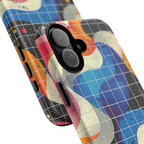 Coque rigide mate iPhone 16 Plus multicolore abstrait antichoc - 2