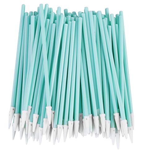 Zetek Cone Head 100pcs Foam Tip Cleaning Swabs Sponge Stick for Inkjet Printer, Printhead, Camera, Cleanroom, Optical Lens, Gun, Automotive Detailing, Optical Equipment â€¦ â€¦